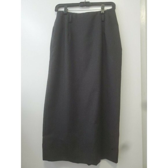 Vintage JH Collectibles 80's Pure Wool Midi Skirt - Picture 1 of 10
